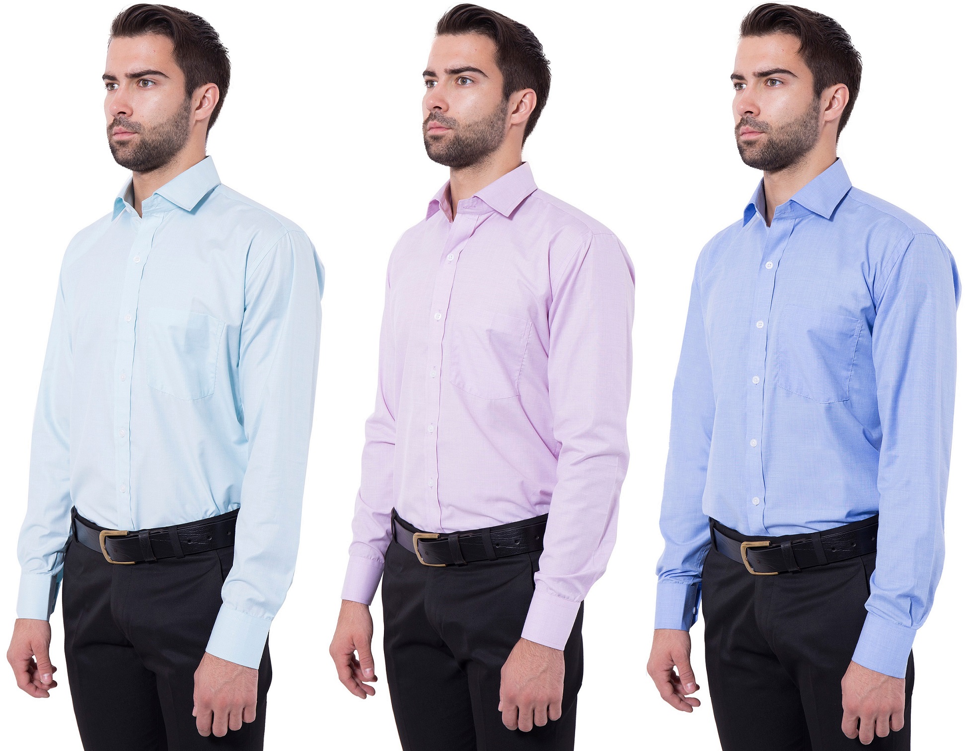 Buy Formal Shirt Combo Pack of 3 for Men Online @ ₹1599 from ShopClues