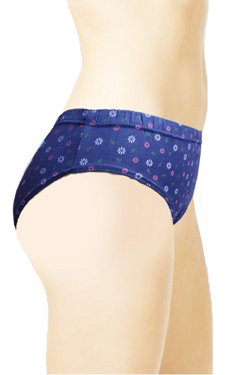 Buy Pack Of 5 All Sizes Available Ladies Inner Elastic Cotton Printed Fine Quality Panties 6699