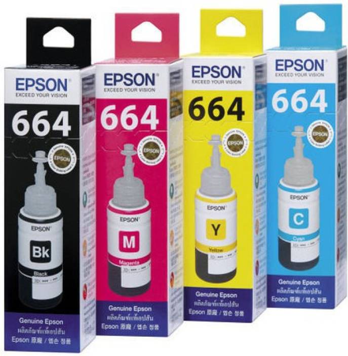 Buy Original 75ml Ink Bottles For Epson Set L100 L110 L200 L210 Printer Ink With Reset Codes 8454