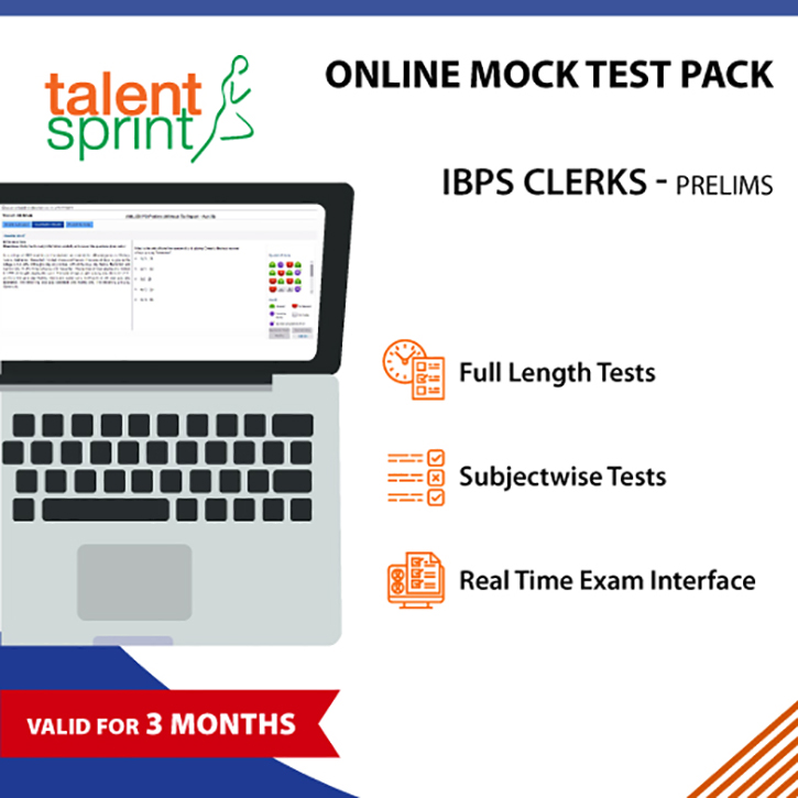 Buy Online Mock Tests- IBPS Clerks Prelims (Valid For 3 Months) - 10 ...