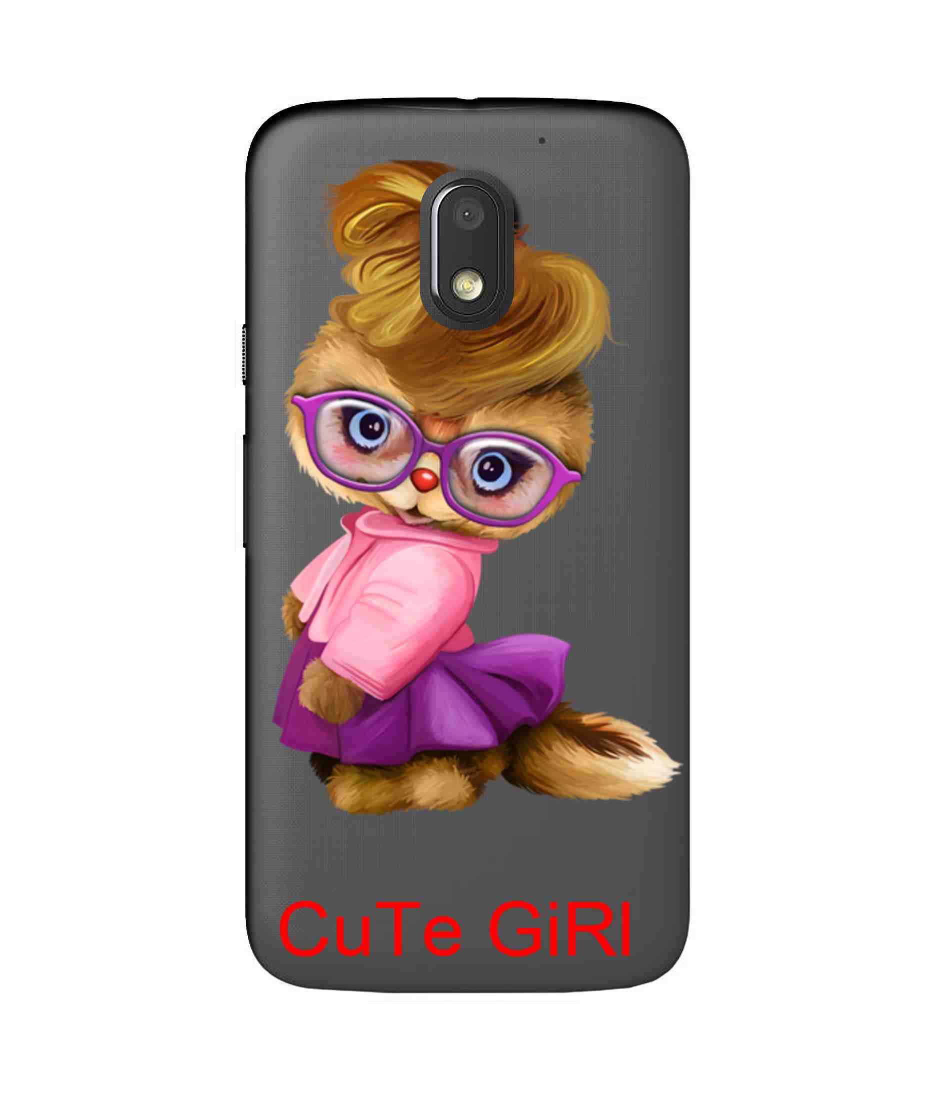 Buy Snooky Printed Cute Girl Mobile Back Cover of Motorola Moto E3 ...