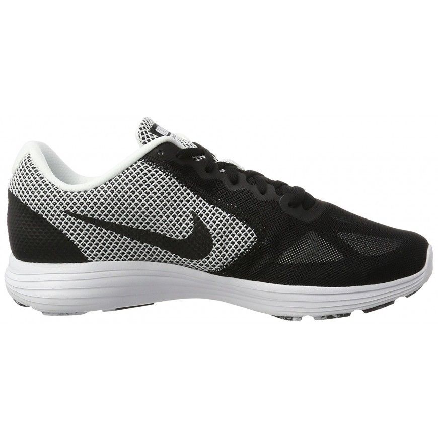 Buy Nike Revolution 3 Men'S Black Running Shoes Online @ ₹3695 from ...
