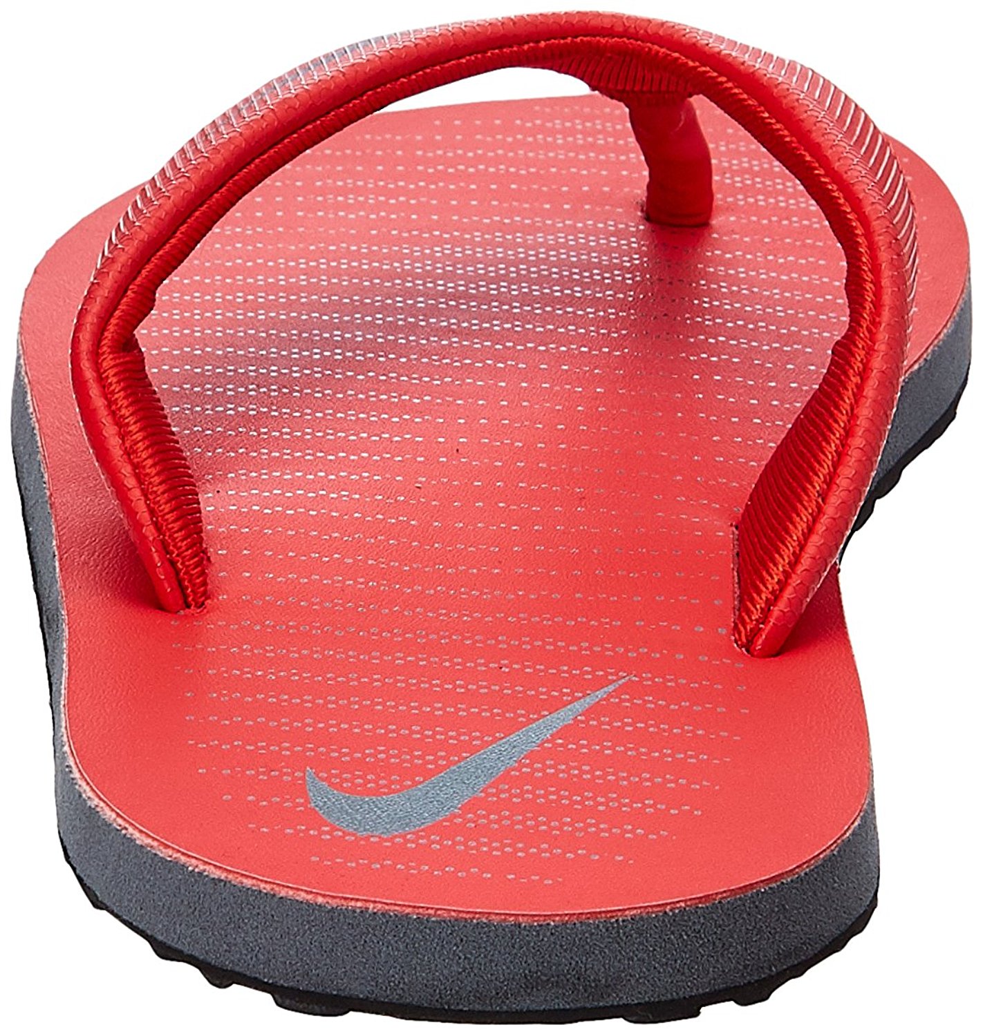 red and black nike slippers