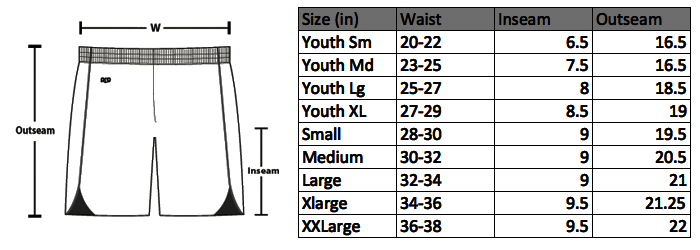 nike youth running shorts size chart