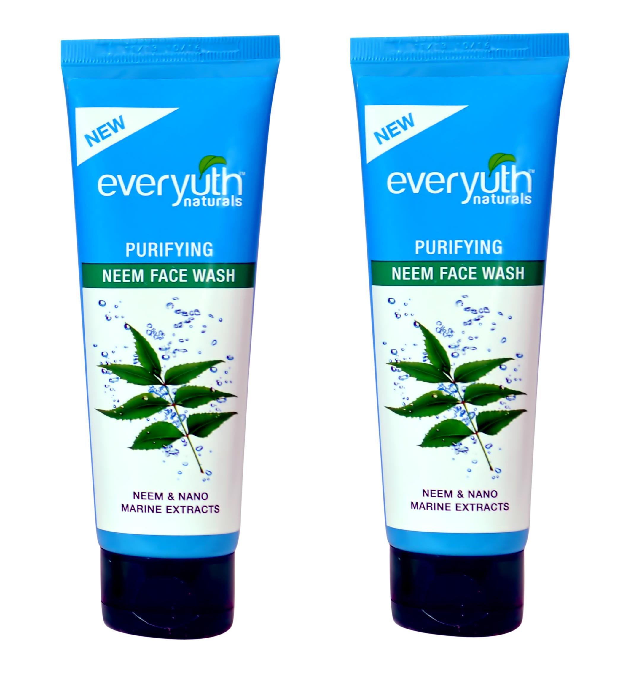 Everyuth Naturals Purifying Neem Face Wash ( 100 gms ) Pack of 2