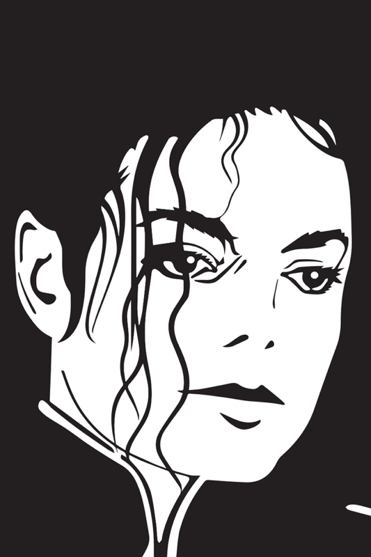 Buy Posterskart Michael Jackson Vector Art Poster (12 x 18 inch) Online ...