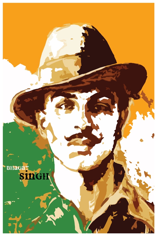 Buy Posterskart Bhagat Singh Poster (12 x 18 inch) Online @ ₹199 from ...