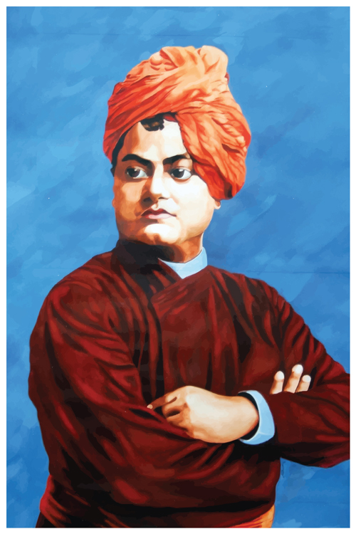 Buy Posterskart Swami Vivekananda Painting Poster (12 x 18 inch) Online ...