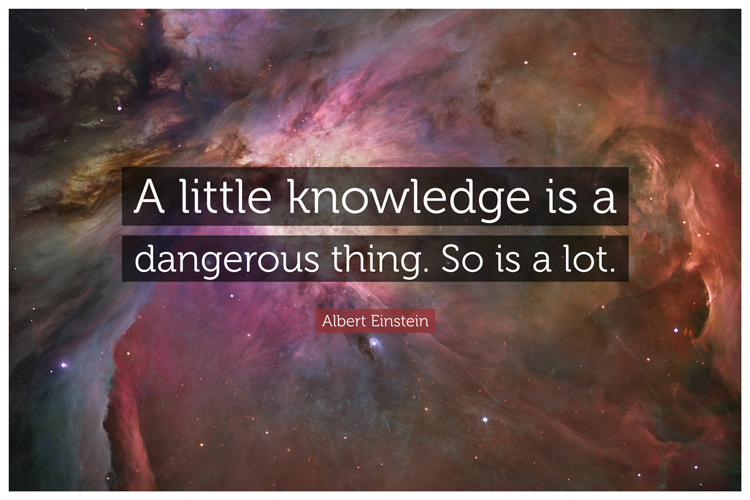 buy-posterskart-albert-einstein-a-little-knowledge-is-a-dangerous