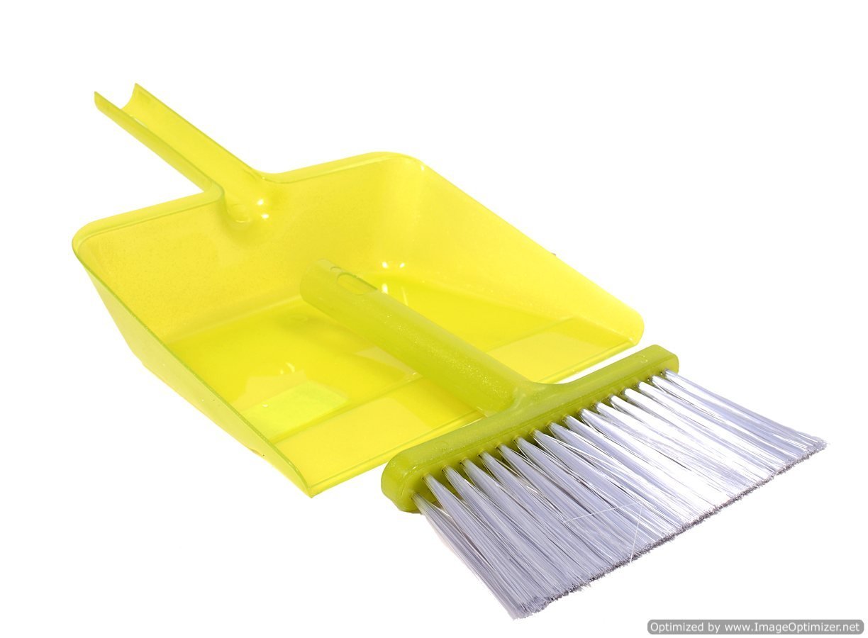 Buy Sunty Plastic Dustpan And Brush Set Soft Cleaning Sweeper Hand ...