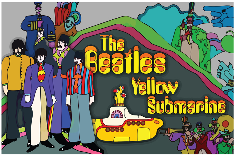 Buy Posterskart The Beatles Yellow Submarine Poster (12 x 18 inch ...