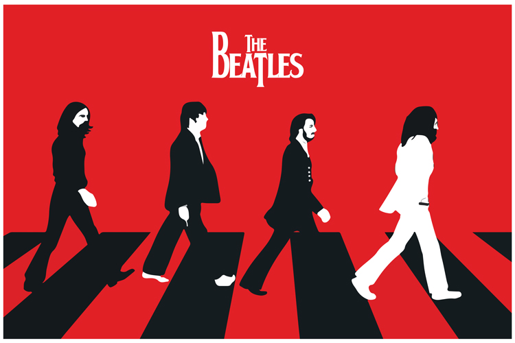 Buy Posterskart The Beatles Abbey Road Illustration Art Poster (12 x 18 ...