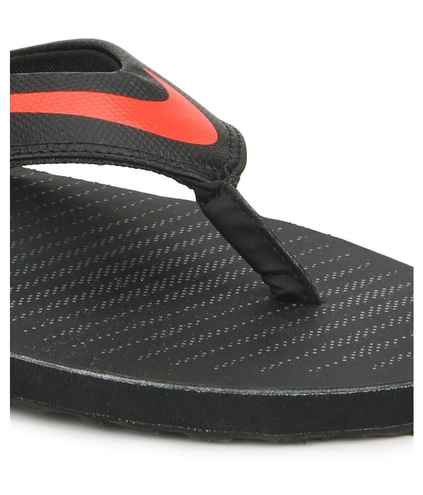 mens red nike flip flops