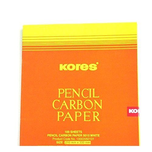 Buy Kores Tracing Carbon Paper Colour White Size 210 Mm 330 Mm Set