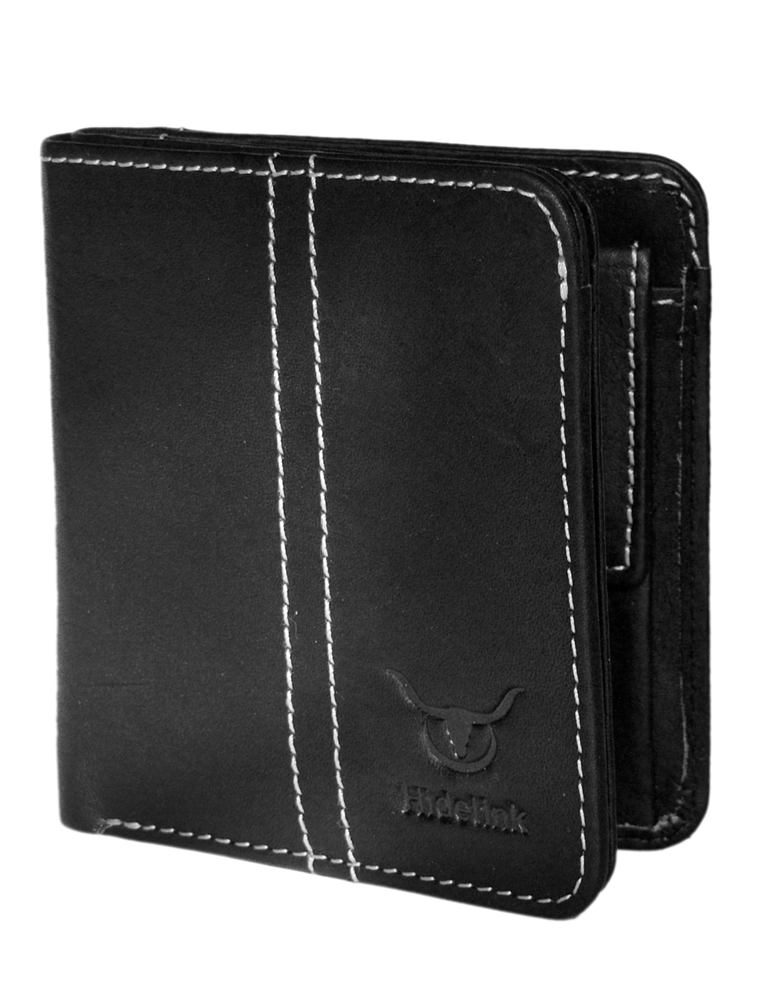 Hidelink Black Leather Wallet For Men 9709