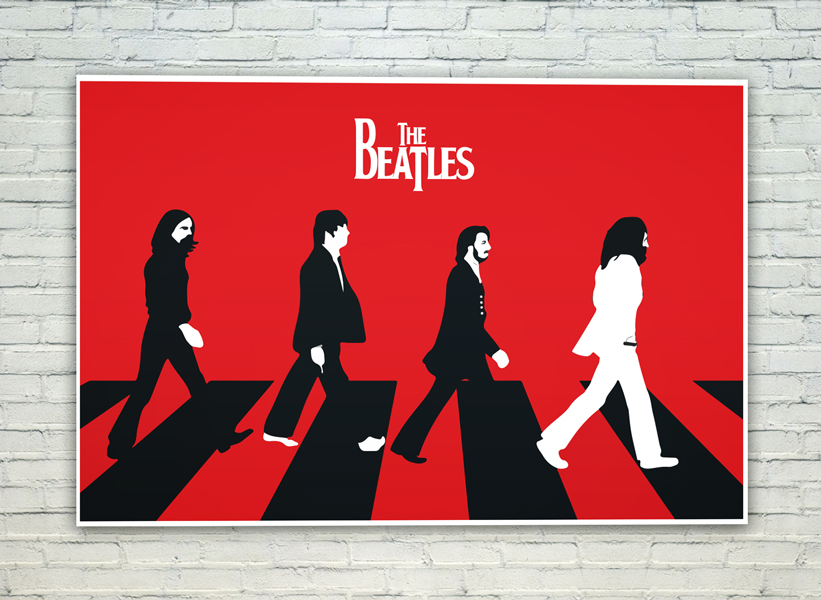 Buy Posterskart The Beatles Abbey Road Illustration Art Poster (12 x 18 ...