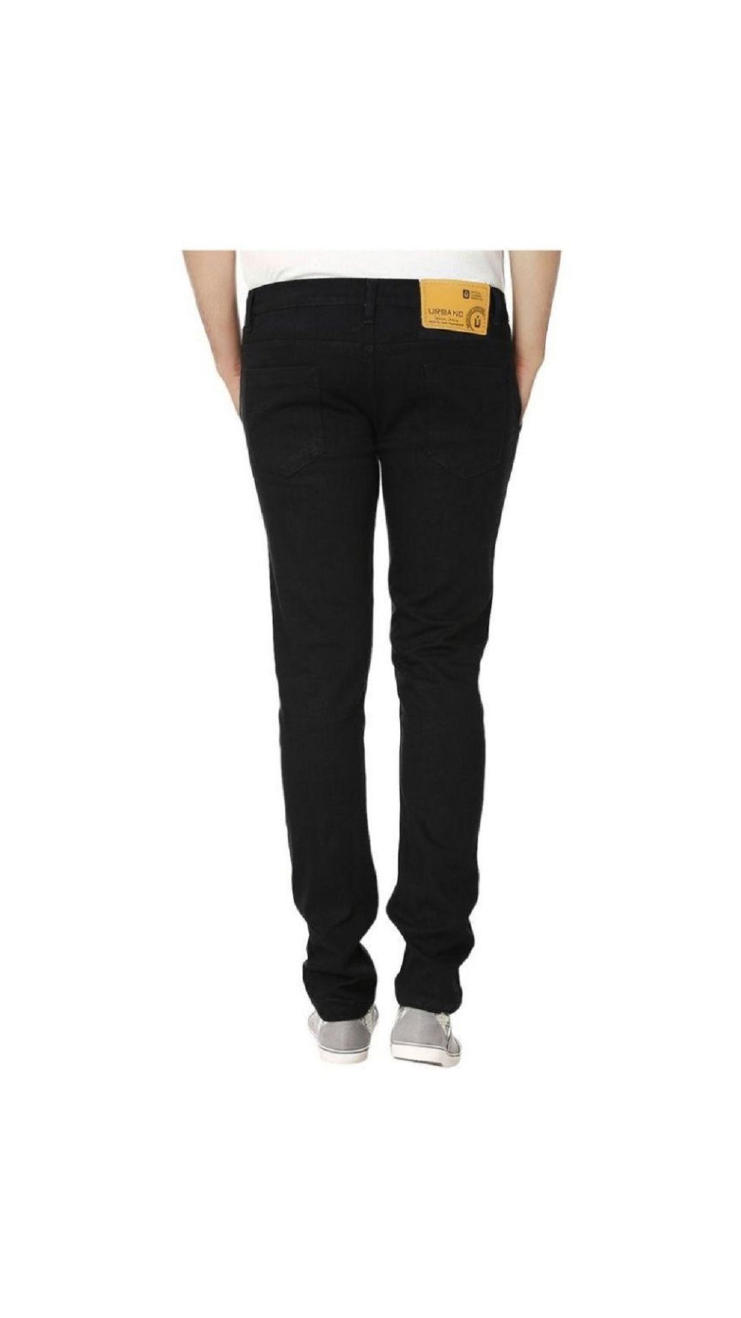 Buy Urbano Fashion Men's Stretchable Slim Fit Black Jeans Online ₹609