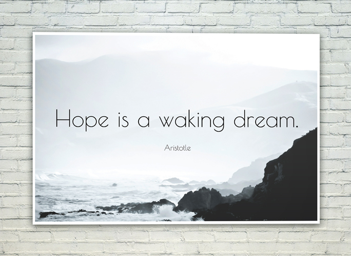 buy-posterskart-hope-is-a-waking-dream-aristotle-quote-poster-12-x-18