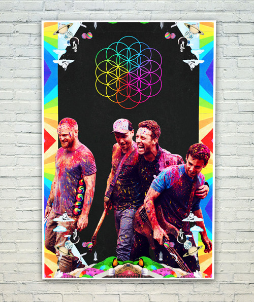 Buy Posterskart Coldplay 'A Head Full of Dreams' Poster (12 x 18 inch ...