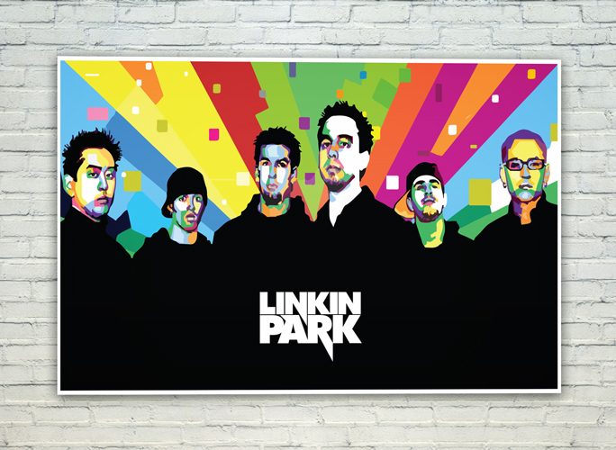 Buy Posterskart Linkin Park Music Band Graphic Illustration Poster (12 ...