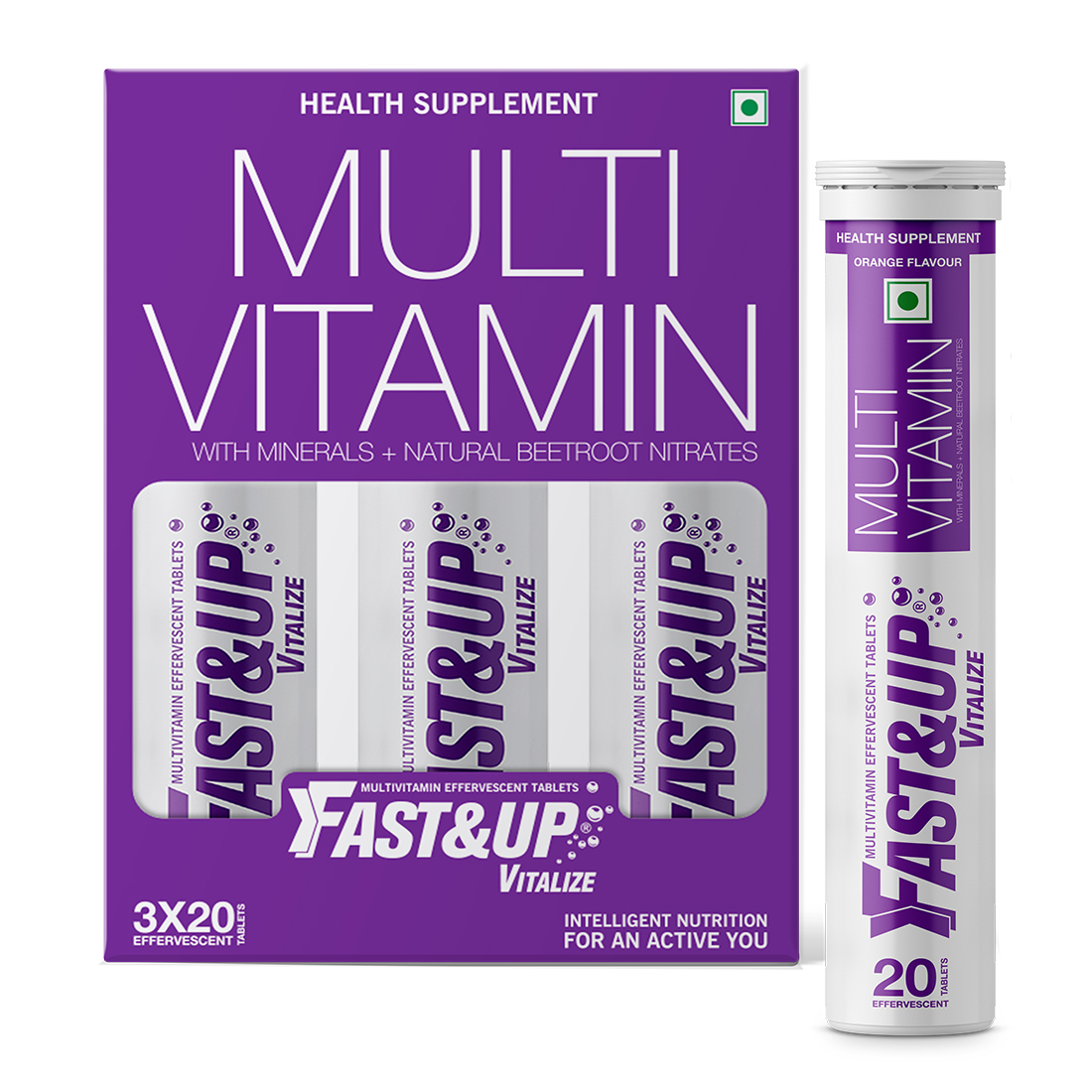 Buy FastandUp Vitalize Multi Vitamins, Effervescent Multi Vitamin Supplements for Men and