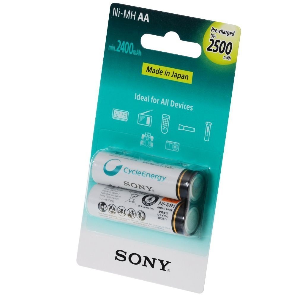 Buy Sony AA Cycle Energy 2500mAh Rechargable Battery (NH-AA-B2GN ...