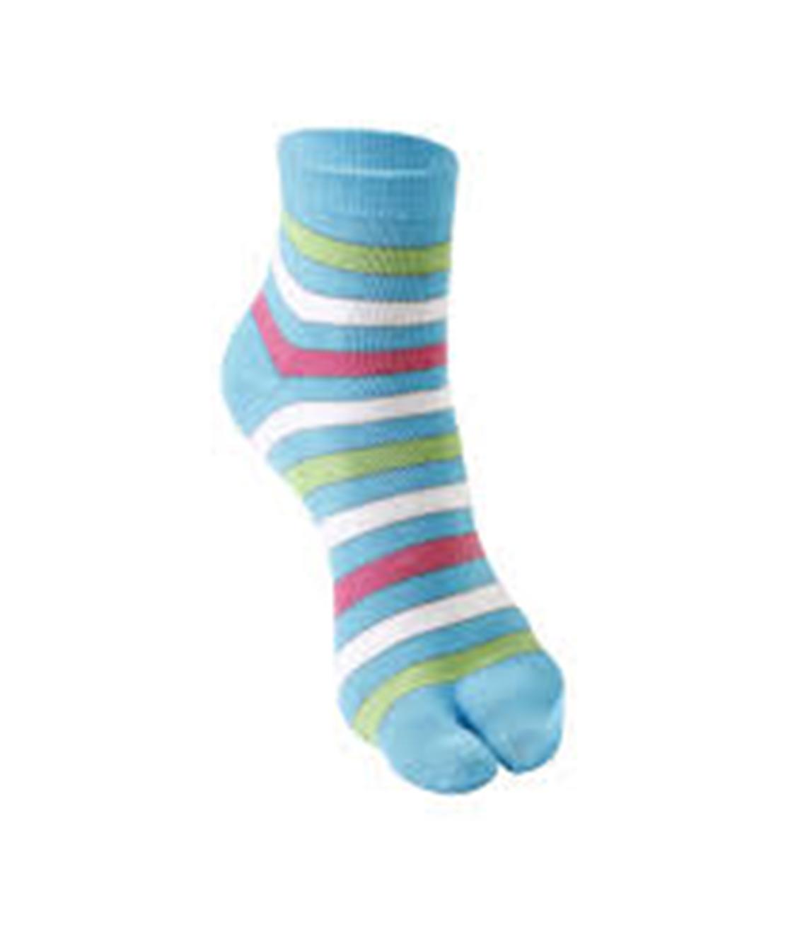 Tahiro Multicolour Striped Thumb Ankle Length Socks For Girls Pack Of 1