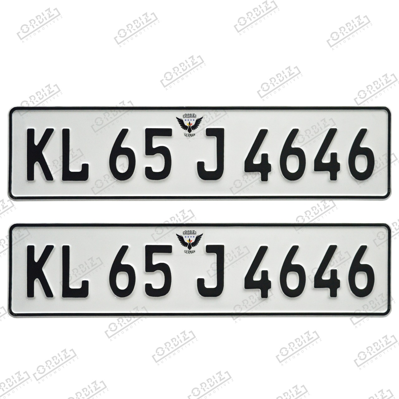 Buy Embossed Number Plates Online @ ₹799 from ShopClues