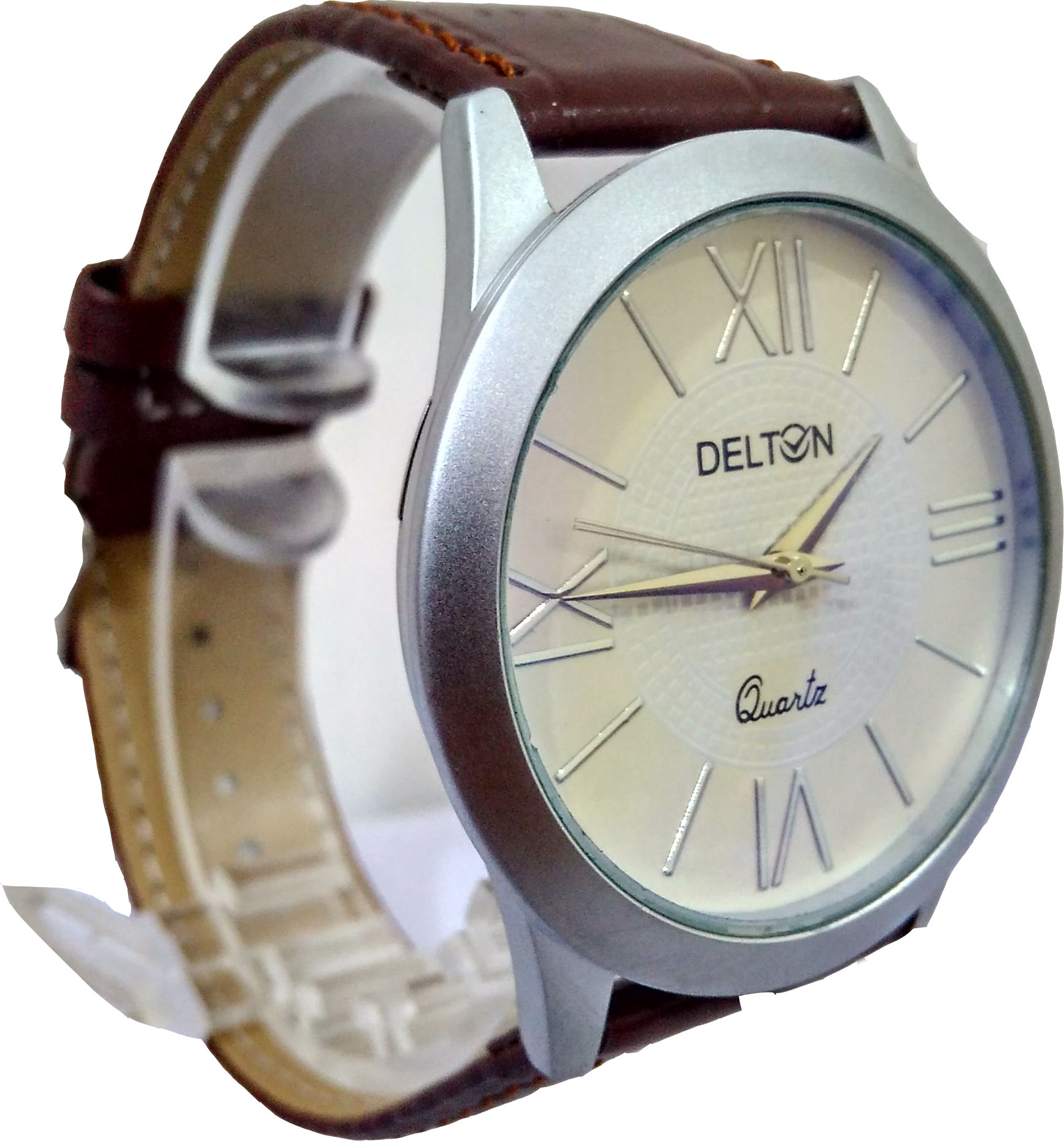 Buy Delton Wrist Leather belt watch for man 62 Online ₹335 from ShopClues