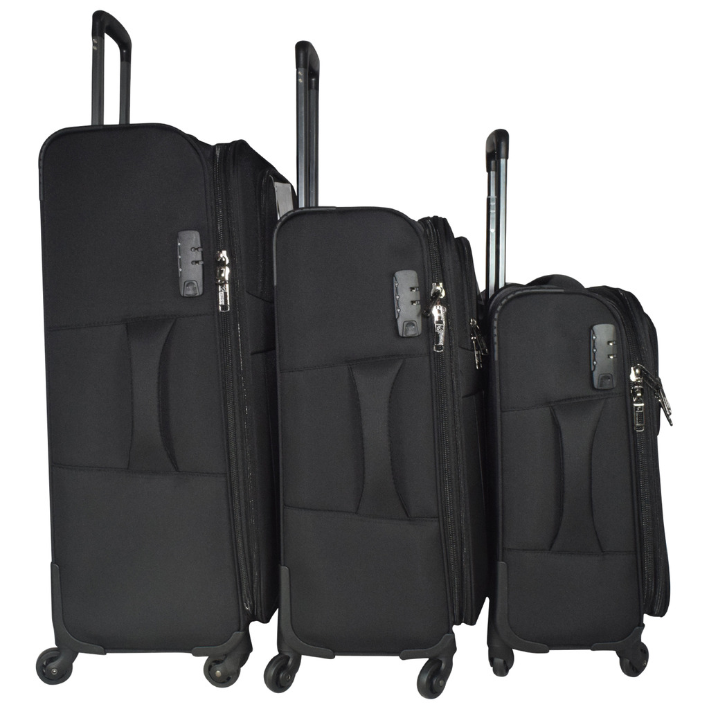Buy Traworld Earth-1004 set of 3 (20''+24''+28'' ) 4 Wheel Trolley Bag ...