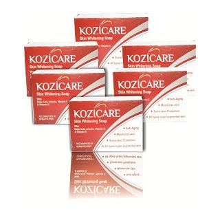 Lot De 6 Savons éclaircissants Kozicare 75g - Enrichis En Acides Naturels - Neuf