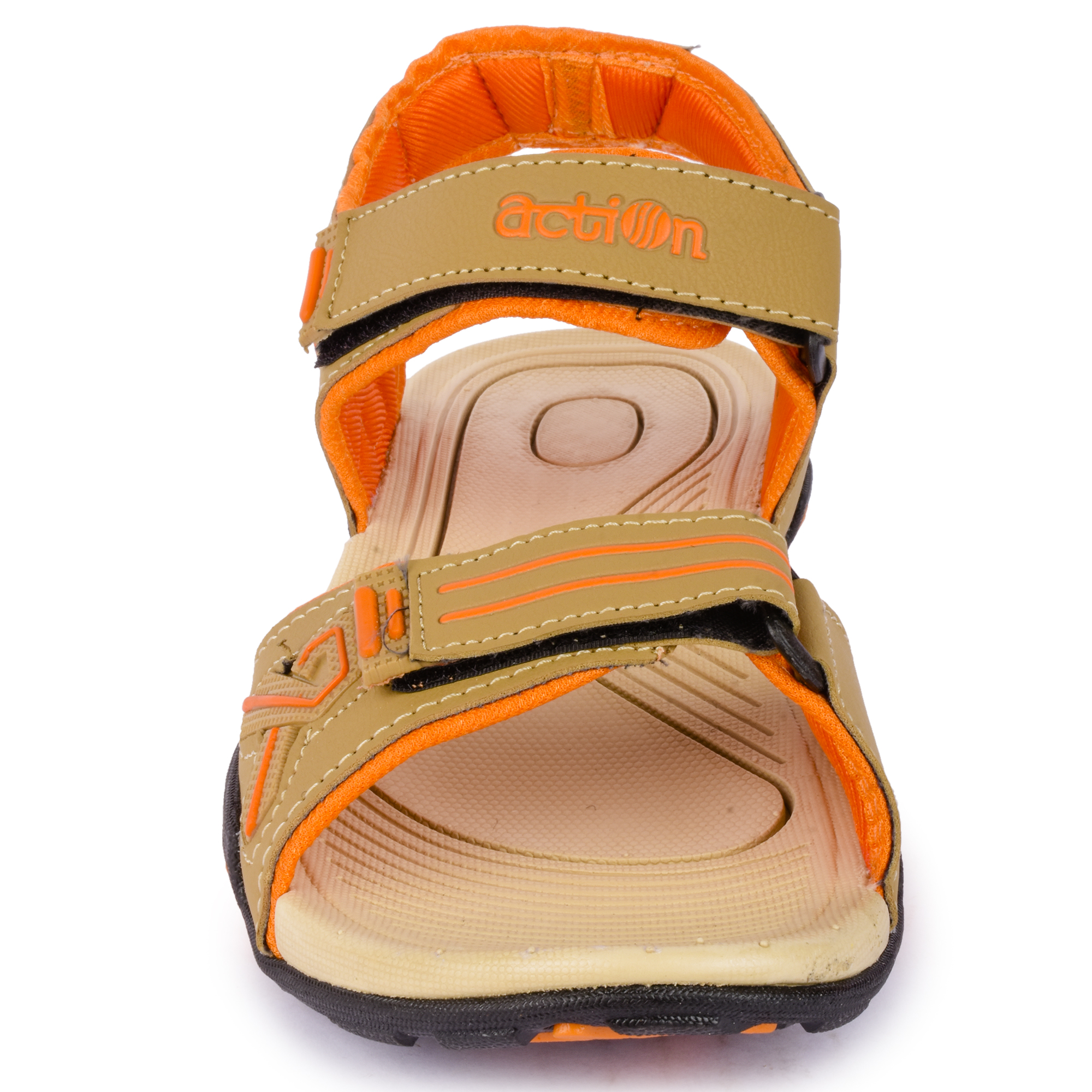 Buy Action Men'S Beige,Orange Velcro Sandals Online @ ₹499 from ShopClues