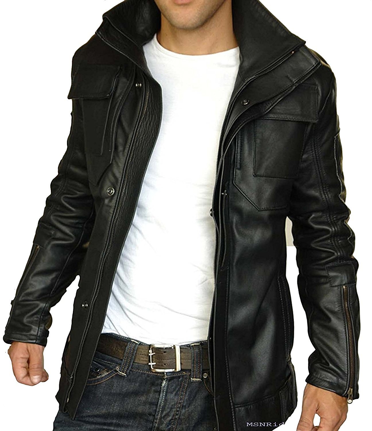Skin White Cowboy Genuine Real Leather Jacket main image 1