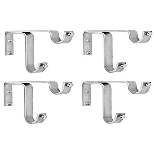 Buy Shaks 4 Strong Double SS Bracket for 2 Curtain Rod Online @ ₹899 ...