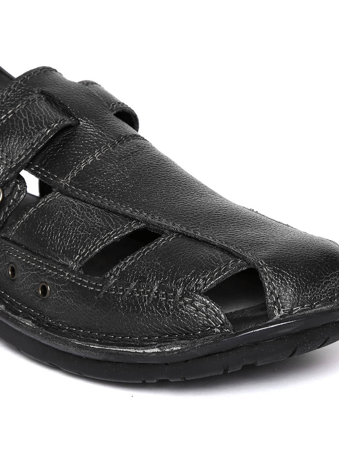 Hush Puppies Men's Sandals Buy Hush Puppies Men Black Leather Fisherman Sandals