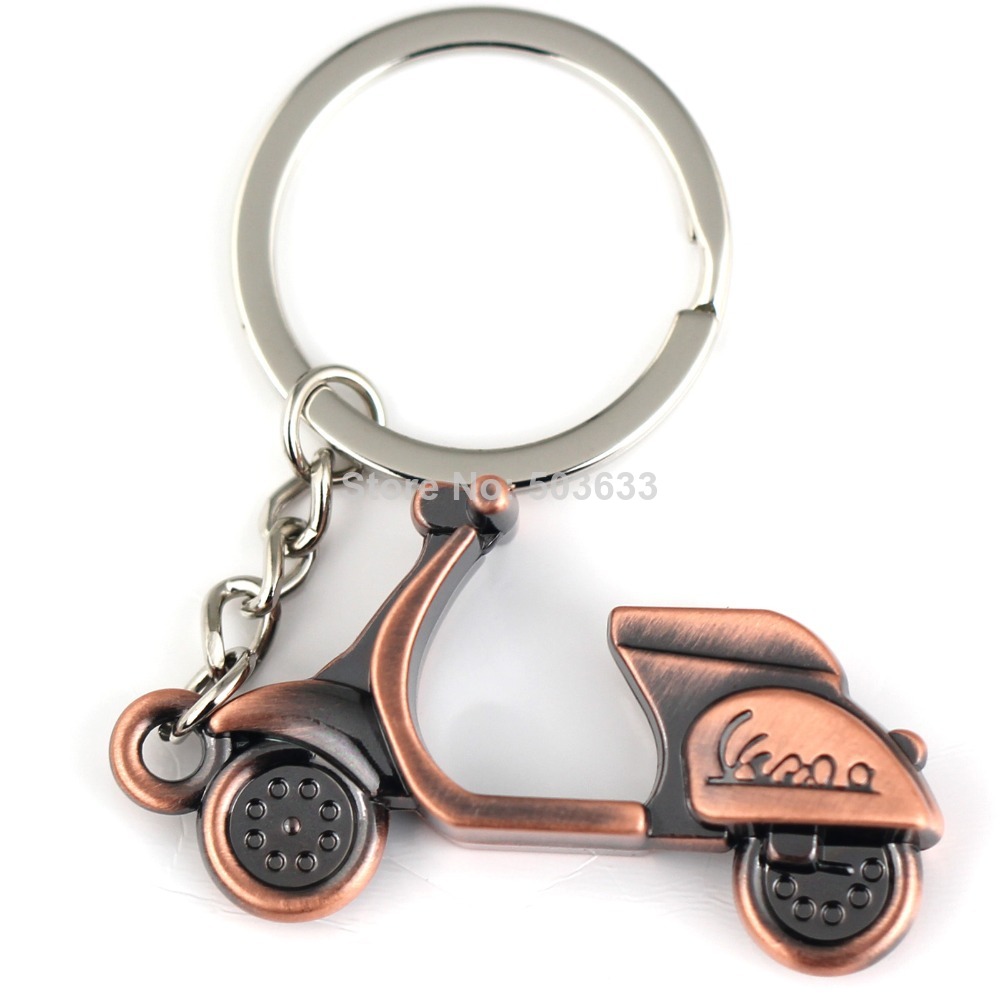 Buy Scooter Keychain Funny 3D Model Copper Motorcycle Motor Bike Key