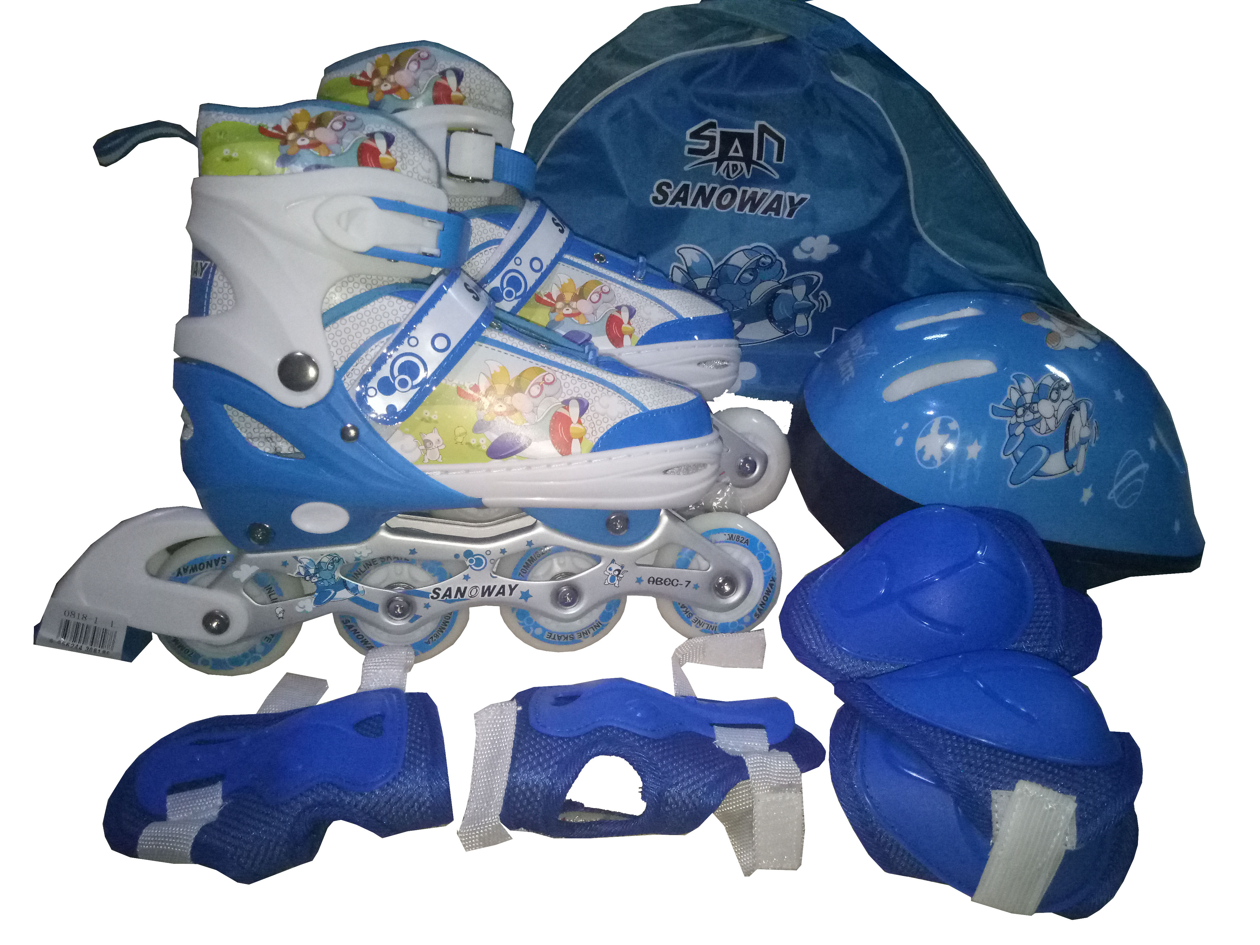 Buy Inline Skateroller Skating Shoes For Kids M Size 6 10 Years Blue