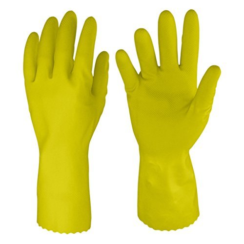 Buy Rubberex Just Gloves Flocklined Rubber Hand Gloves, Medium, 1 Pair ...