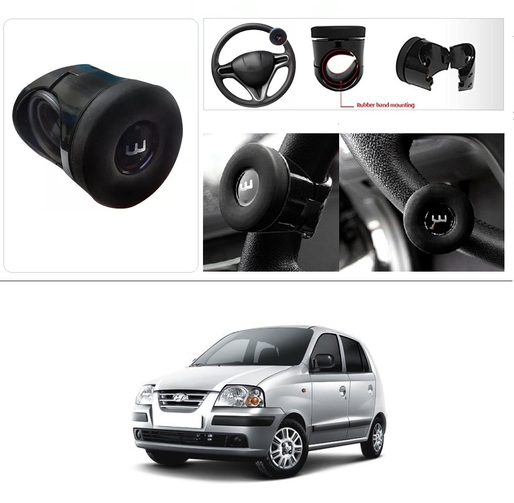 Buy AutoStark Silicone Flat Compact Safe Slim Power Handle Steering