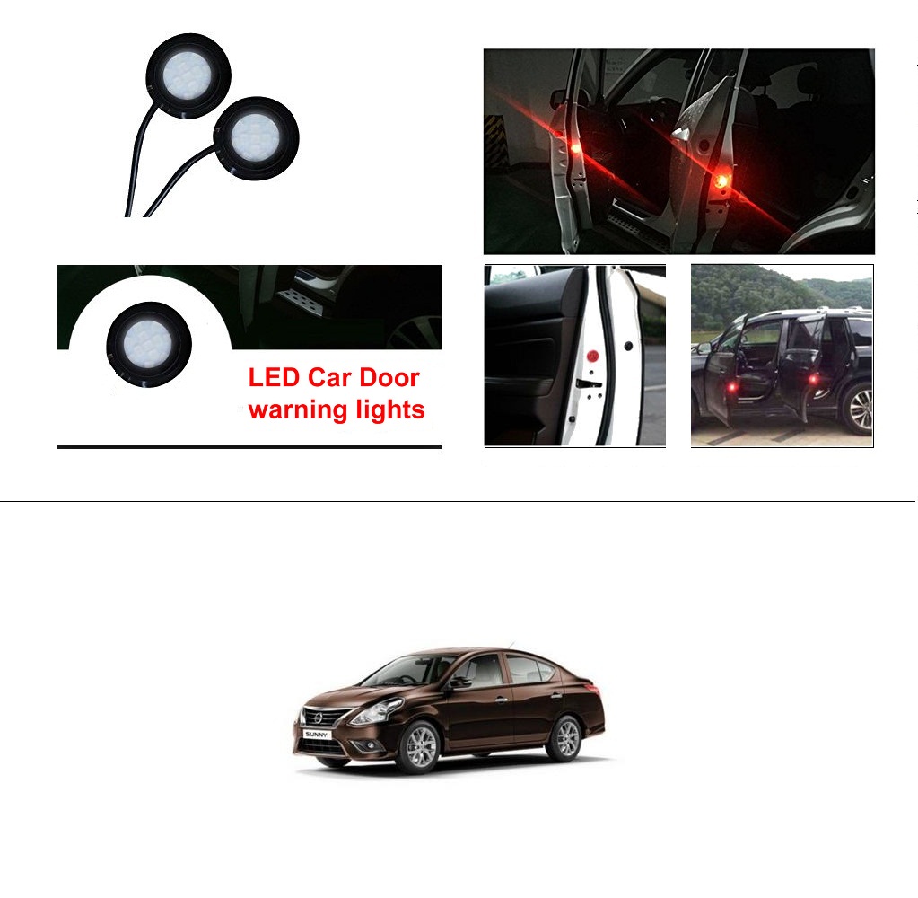 Buy AutoStark 2pc Car Door Opening Warning Flasher Car Red LED Light ...