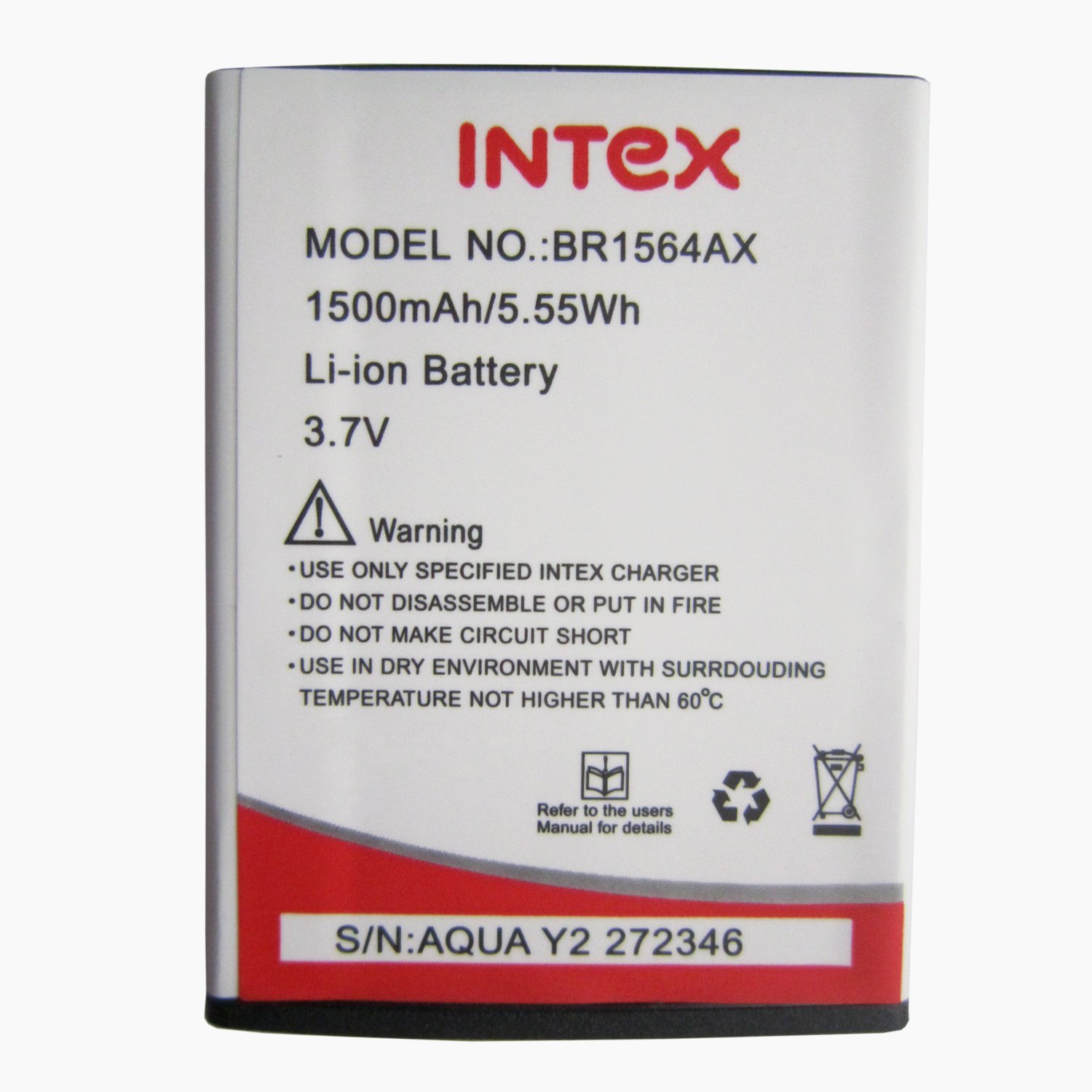Buy Original BR1564AX Battery for Intex Aqua Y2 Online ₹298 from