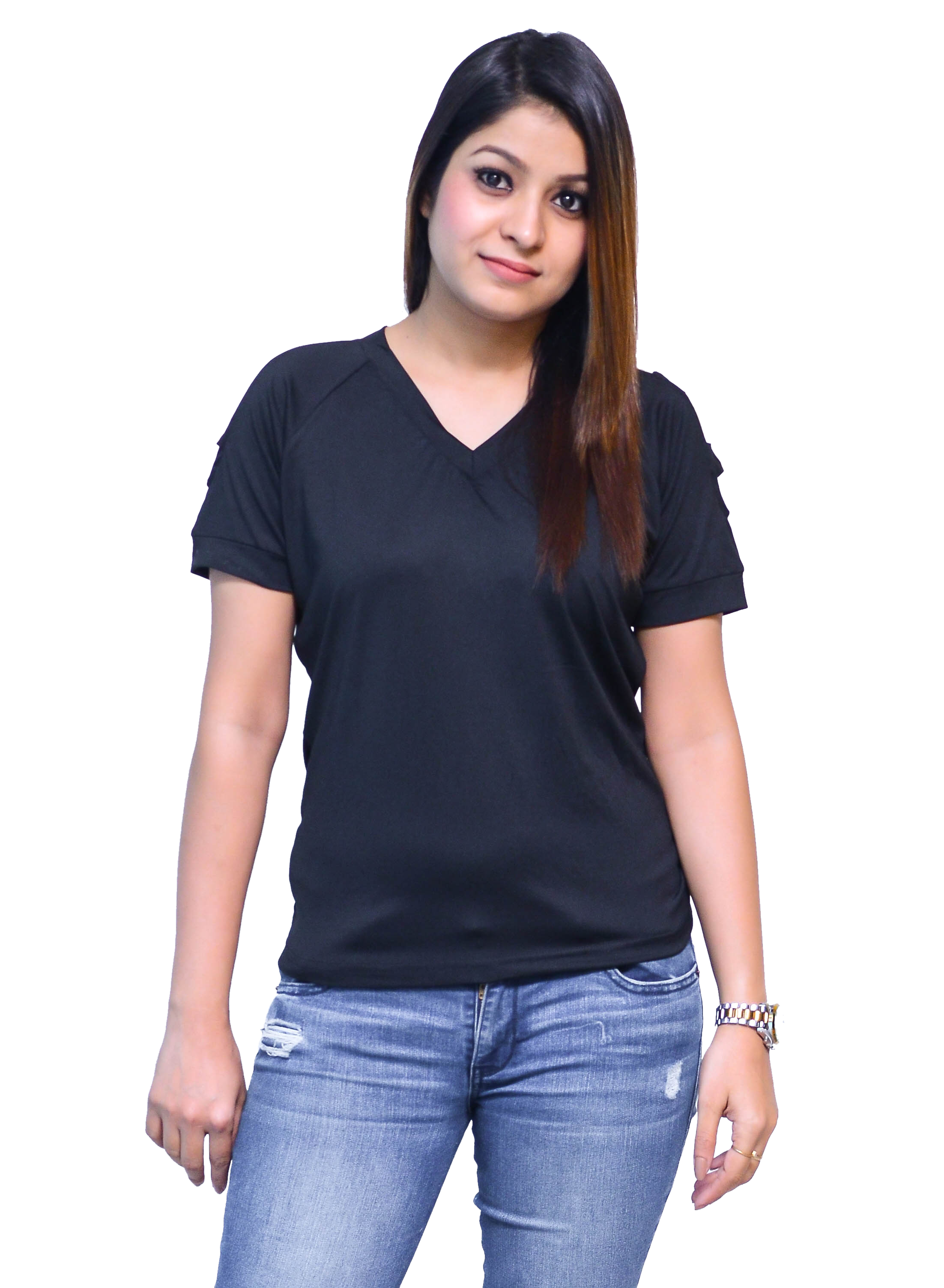 Buy Branded Half Sleeve Black TShirt for Girl's and Women's Online