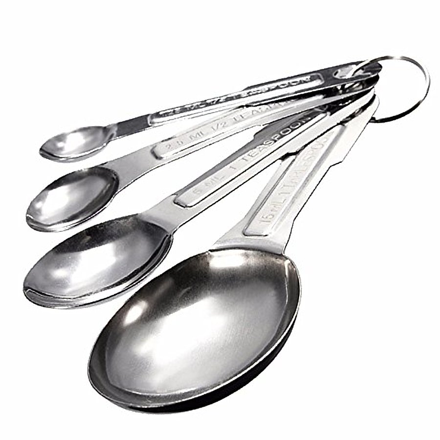 Buy Godskitchen Stainless Steel Measuring Spoons Set of 4 Accurate Spoons in 4 different sizes