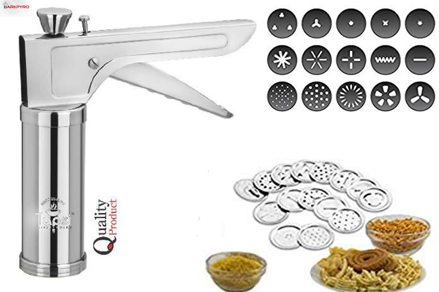 Buy Heavy Stainless Steel Kitchen Press With 15 Different blades