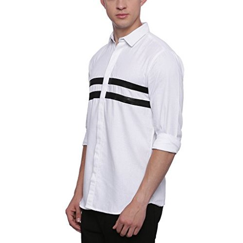 Buy Campus Sutra Men Casual White Shirt Online @ ₹1029 from ShopClues