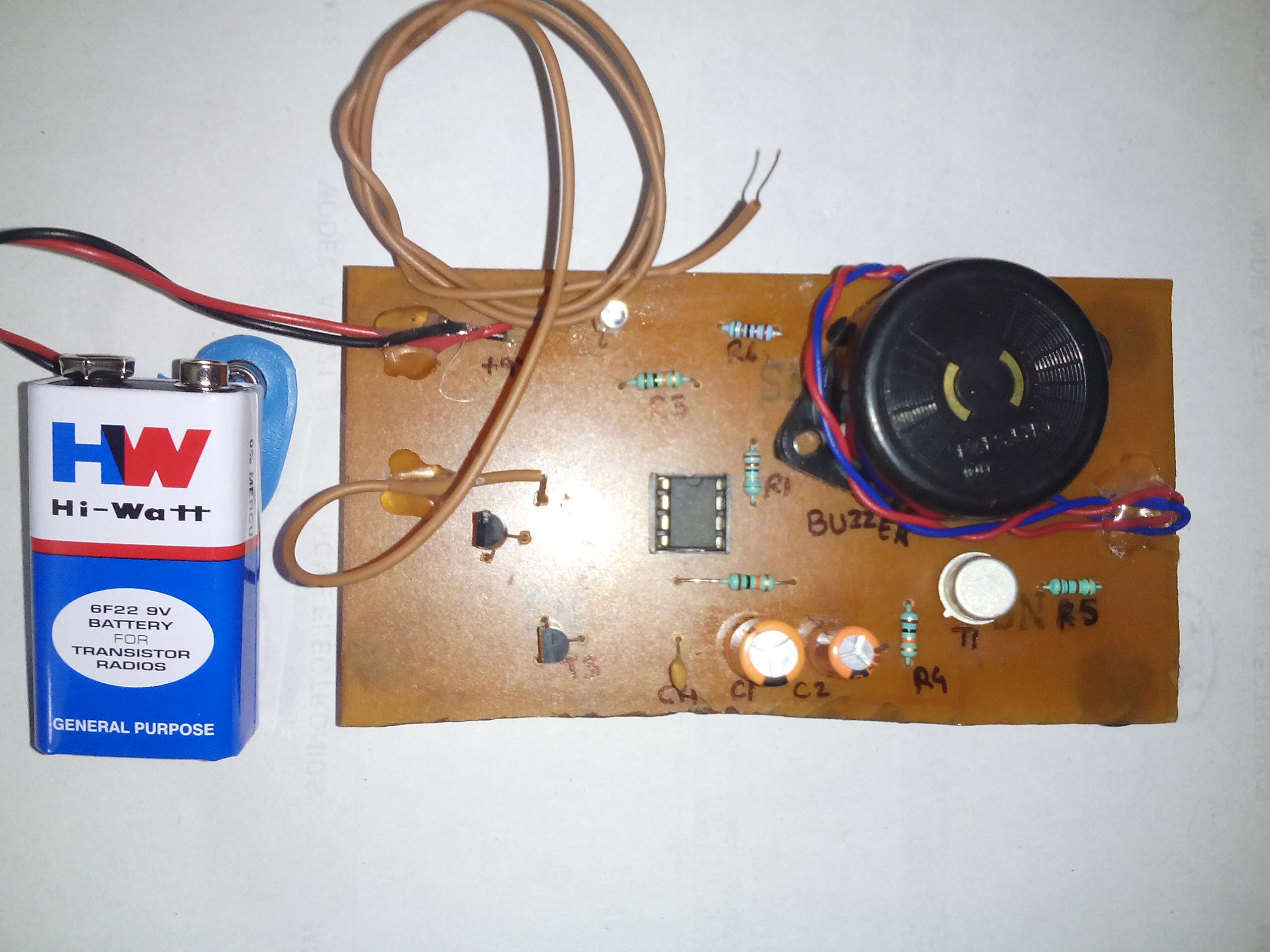 Door Knob Touch Alarm System - DIY Assembled Kit Electronics Project