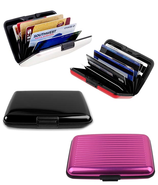 Buy Business Card, ATM Card, Credit Card Wallet Holder Aluminum Metal