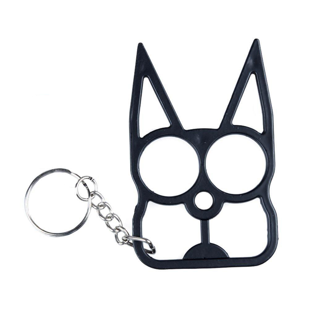 Buy Spikey Cat Brass Knuckle and Keychain For Women Self Defense Online