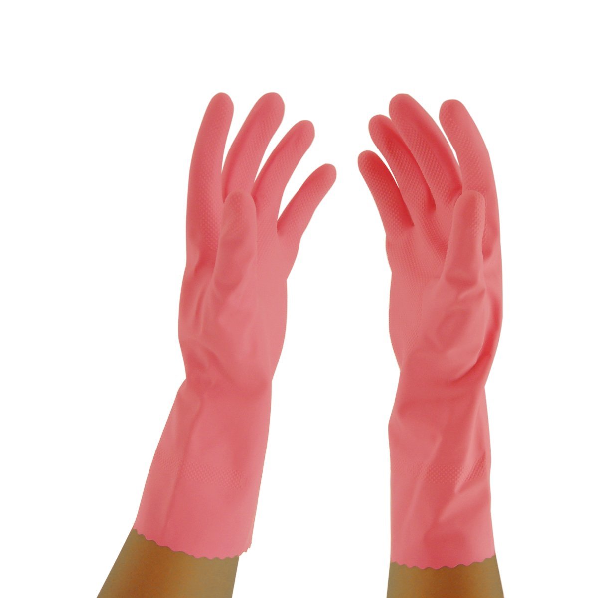 Buy Primeway Rubberex Flocklined Rubber Hand Gloves Medium 1 Pair