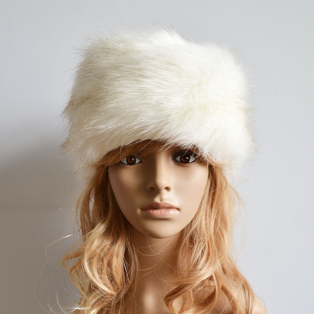 Buy Modo Vivendi Women Faux Rabbit Fur Knitted Cap Women Winter Warm ...